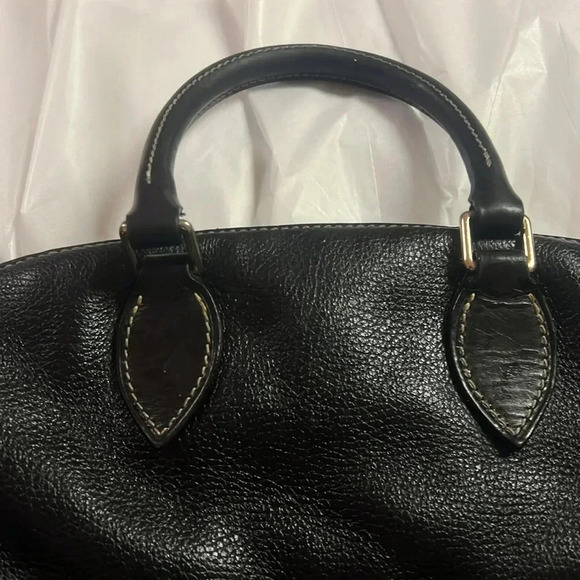 Dooney & Bourke black pebbled leather satchel - Picture 3 of 8